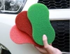 High quality car washing scouring pad sponge car cleaning sponge scrubber silicone carwash sponge scrubber