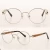 Import High Quality Customized  Round Metal Frame Handmade Wooden temple  Metal Eyewear  Women Men Optical Glasses Spectacle Frame from China