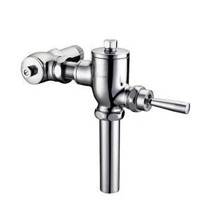 high quality easy installation brass silver wc toilet flush valve