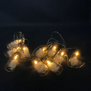 High quality glass bottle party christmas LED string lamp for decoration