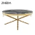Import High quality gold modern metal round coffee table from China