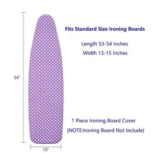 High Quality Heat Reflective Ironing Board Covers Purple 54 x 14