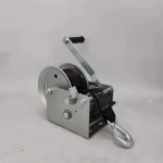 High Quality Heavy Duty 3200LBS Manual Hand Winch Boat Winch  With Webbing Strap Lifting Winch Hand Trailer Anchor WinchWinch