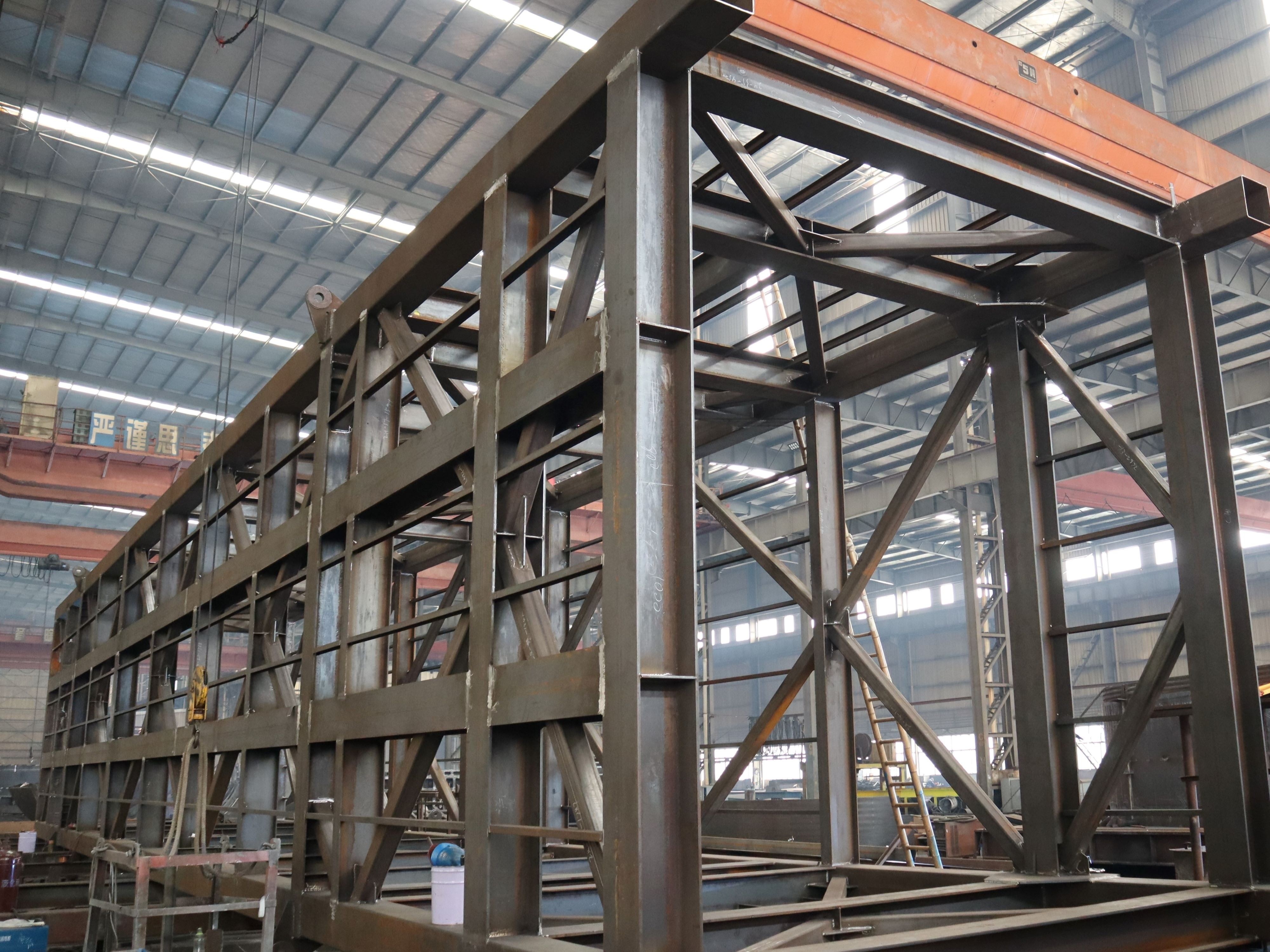 High quality Prefabricated Steel Structure box frame and platform