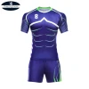 High Quality sublimation Custom blue sport wear rugby uniforms mens OEM rugby kits rugby shirts jersey