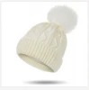 High quality winter hats with pom poms funny knit beanie hat women