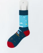 High stockings fashion female student spring and autumn retro sports basketball socks