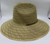 Hollow straw wide brim Cowboy straw hats for men