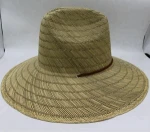 Hollow straw wide brim Cowboy straw hats for men