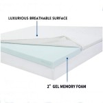 Home Bedding Bamboo Shell Removable Roll Up Queen Size Cool Gel Infused Memory Foam Mattress Topper