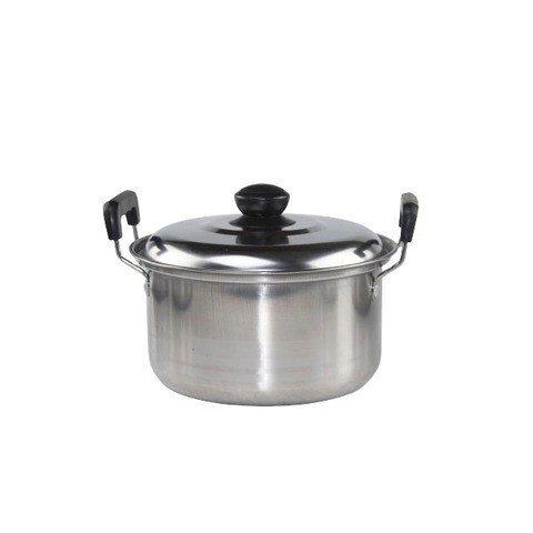 Homeuse stainless steel cooking and steam pot cookware set with steel cover and steamed pieces