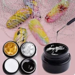Hot and New Spider Painting 6ccolors uv led color gel nails kit matrix gel