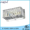 Hot New Product Modern Crystal LED hotel Wall Lamp 12W
