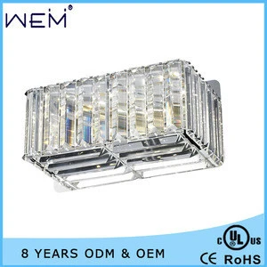 Hot New Product Modern Crystal LED hotel Wall Lamp 12W