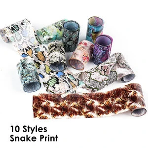 Hot sale 10designs transfer gel foil paper nail art