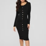 hot sale autumn winter  slim long evening dress office lady dress cotton dress
