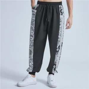 Hot Sale Casual Work Joggers Sweatpants Side Pleated Drawstring Customizable Spandex Fabric Summer Winter Available Light Dark