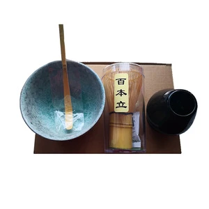 Hot sale Japanese matcha green bowl tea set with cheap price