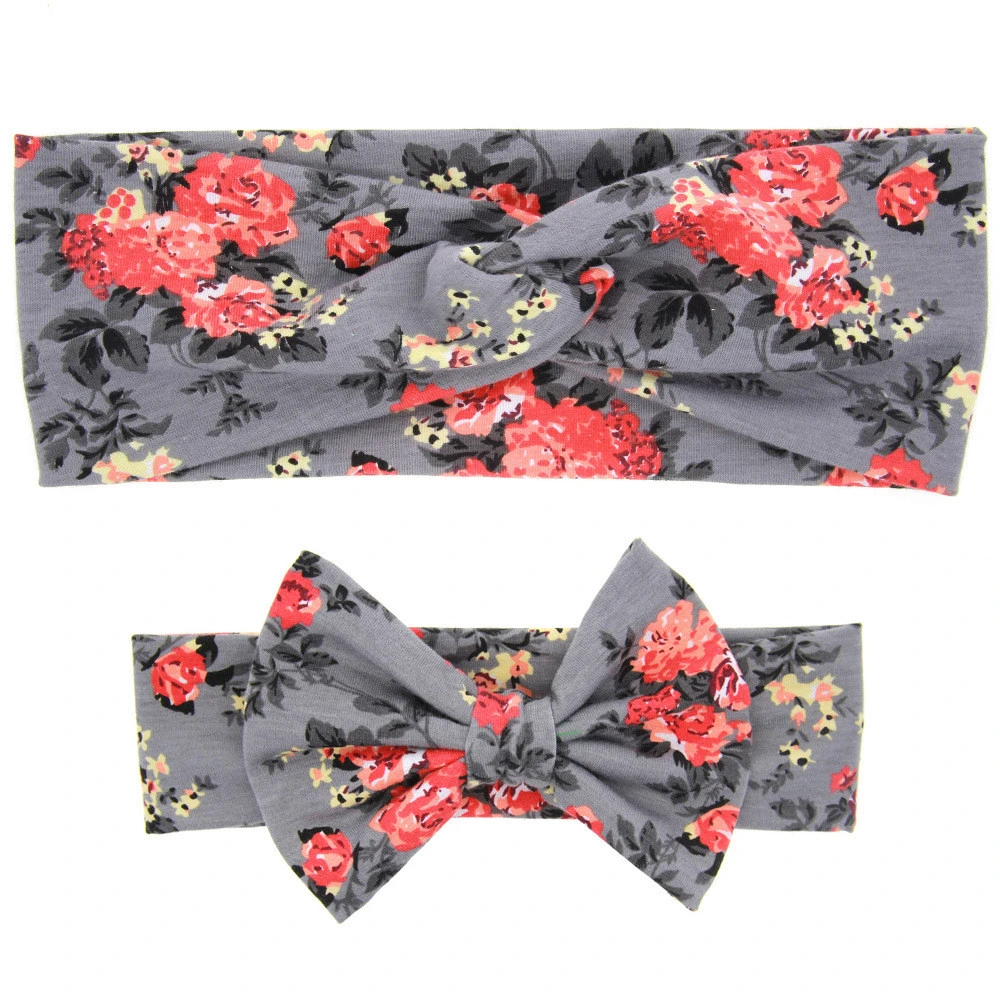 Hot Sale Mother And Child Suit Bows Baby Headband Hair Accessories
