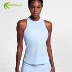 hot sale new fashion design women custom blank tennis wear tops and skirt set