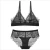 Import Hot sale New sexy ultra-thin lace no steel ring half perspective bra set ladies underwear from China
