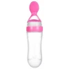 hot sale Silicone can squeeze rice paste feeder for baby