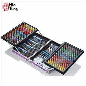 Hot sell 125pcs Alu Box Deluxe Art Set for painting