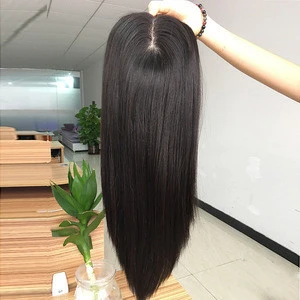hot sell China wig Silk base Indian remy hair replacement real human hair womens toupee