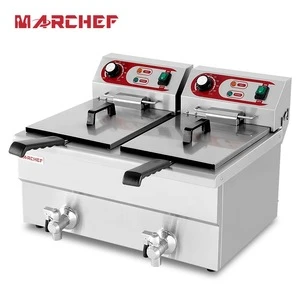Hot sell Commercial 12L Double tank Electric deep Fryer with CE certificate