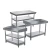 Import Hot sell stainless steel 4 layer shelf /stainless steel kitchen storage rack for restaurant from China