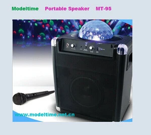 Hot selling ball light active speaker support USB/SD/FM/Karaoke