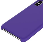 Hot selling cloth lining microfiber soft touch liquid silicone mobile back shell cover phone case For Iphone x silicon cover