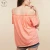 Import Hot selling fancy stripe cold shoulder short sleeve maternity tops from China
