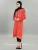 Import Hot Selling latest abaya designs Khawlan Floral Embroidery Linen Muslim Dress Long Sleeve islamic clothing from China
