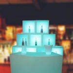 Hot selling led cube/Glowing led book shelf for wholesale