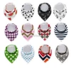 hot selling soft cotton baby bib triangle 2 nickle-free snaps adjustable baby bandana bibs