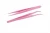 Import Hot Selling Stainless Steel Mini Custom Pink Eyebrow Eyelash Extension Tool Beauty Tweezers from China
