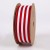 Hot Selling Stripe Belt Red and White Striped Print Christmas Gift Grosgrain Ribbon