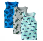 Hot selling summer children's vest set 2021 cotton boys girls suit girl's suspender quilted