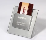 Hotel Card Key Switch, Tempered Glass Panel, RFID card Reader