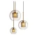 Import Hotel hand blown round glass metal chandelier sphere glass lampshades Pendant light from China