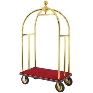 Hotel  stainless steel luggage cart