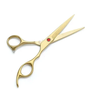 Buy Hs-0076 Golden 6 Inch Scissors Hair Professional Barber Scissors ...