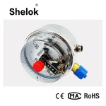 Hydraulic electrical contact oil pressure gauge