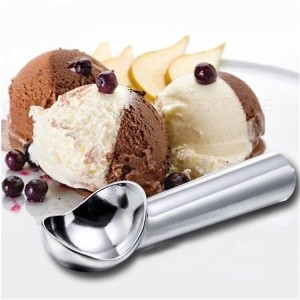 Ice Cream Scoop with Modern Heat-Conducting Aluminum Ergonomic Handle
