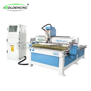 IGW-1325 three spindle head pneumatic tool changer cnc router for wood carving/ 1325 cnc wood carving machine / mdf CNC Router