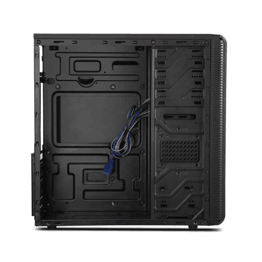import computer parts from china open custom BLACK MIDDLE TOWER COMPUTER gaming pc FAN ATX case oem