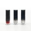 In stock wholesale plastic cosmetics usage liquid lipstick tube case container 5ml black empty lip gloss tube with brush