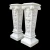 Import Indoor And Outdoor Decor Stone House Pillars Designs Round Marble Column from China