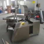 industrial automatic mixer cooker pot planetary stirring cooking cooker mixer pot double jacketed kettle with mixer